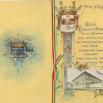 raduno 1912, invito-menu